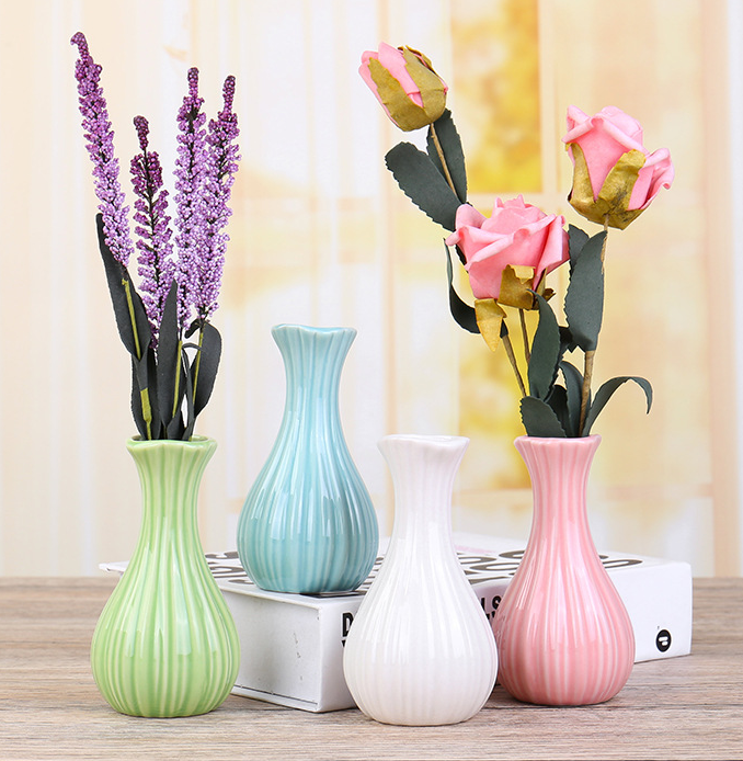 Ceramic Glazed Bud Vases